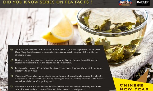 Did you know series on Tea facts ? 